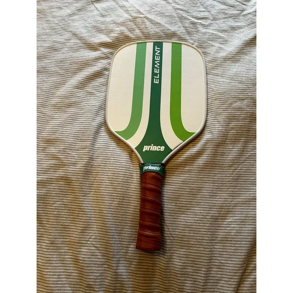 Prince Element pickleball paddle recreational series retro design green white - Picture 4 of 10